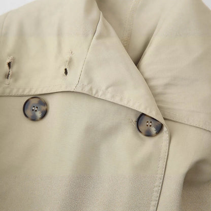 Damen Trenchcoatjacke mit Gürtel und Breitem Revers Eveloria