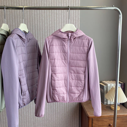 Damen Hybrid-Jacke Leicht Kapuze Isoliert Eveloria