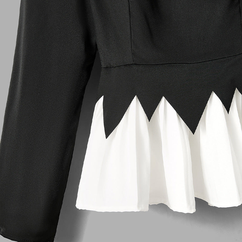 Damen Rüschendesign Eleganter Schnitt Eveloria
