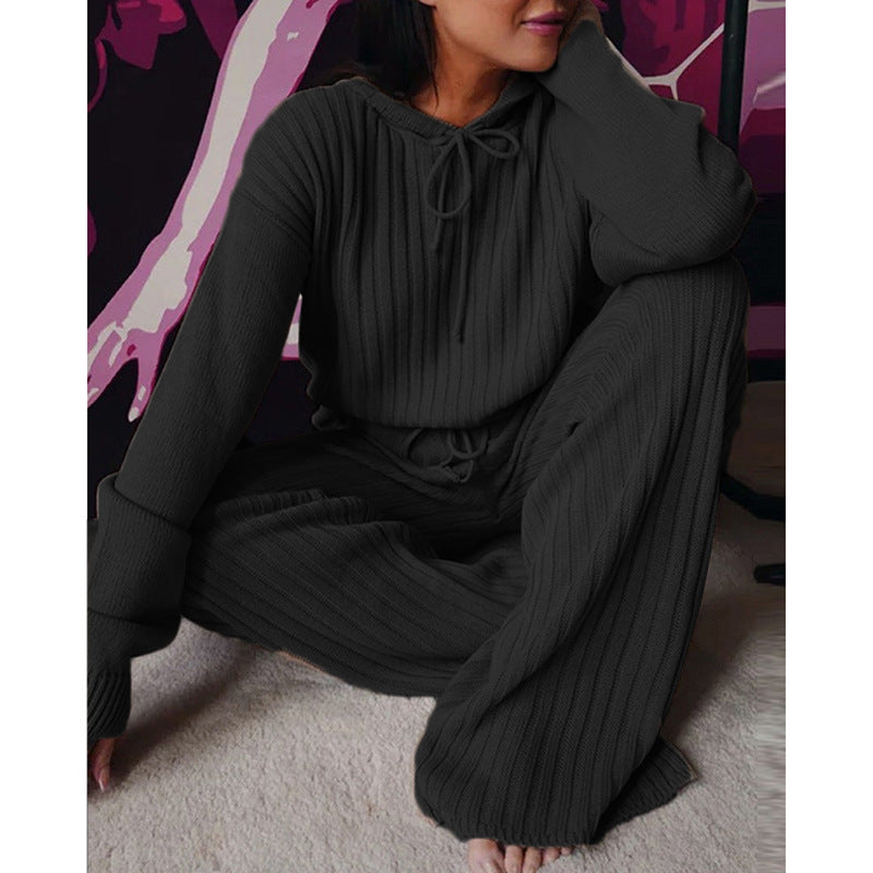 Damen Pullover Hose Set Eveloria Gemütlich