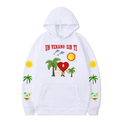 Damen Kapuzenpullover Sommermotiv Bequem Eveloria