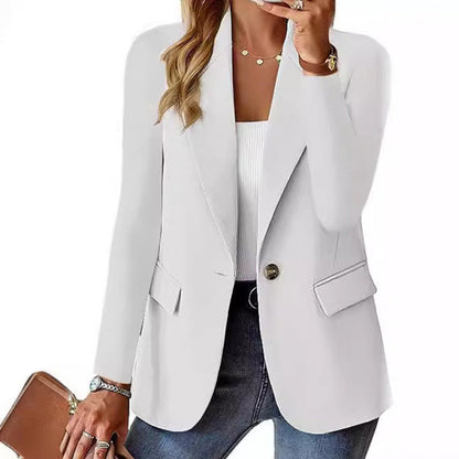 Damen Blazer Moderner Schnitt Elegante Knöpfe Eveloria