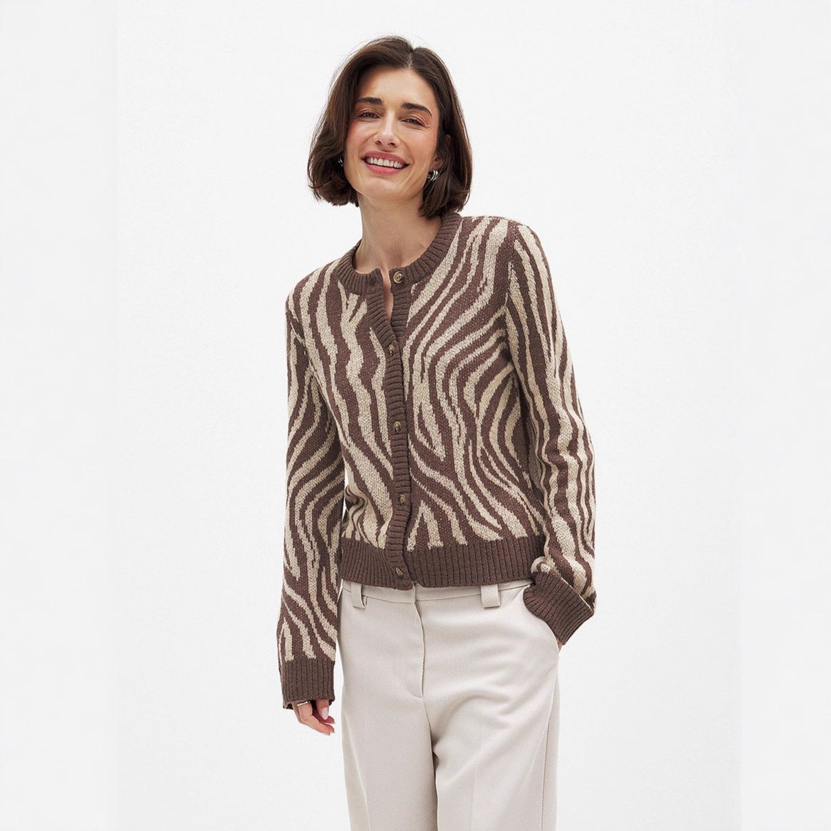 Damen Strickjacke Tiermotiv Eveloria