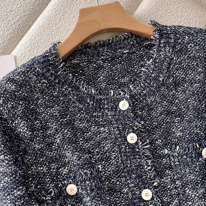 Damen Strickjacke mit Knöpfen und Taschen Eveloria