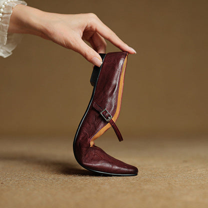 Damen Slipper Echtes Leder