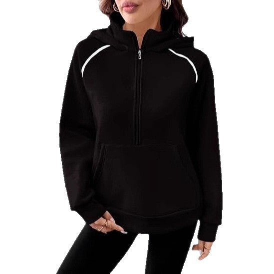 Damen Hoodie Kordelzug Sportlich Eveloria