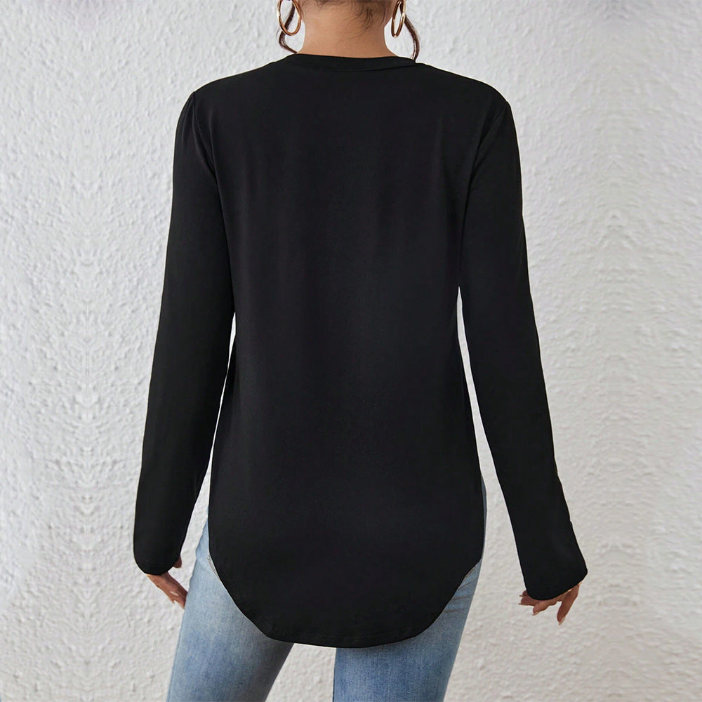Damen Langarmshirt mit Cut-Out-Details Bequem Eveloria