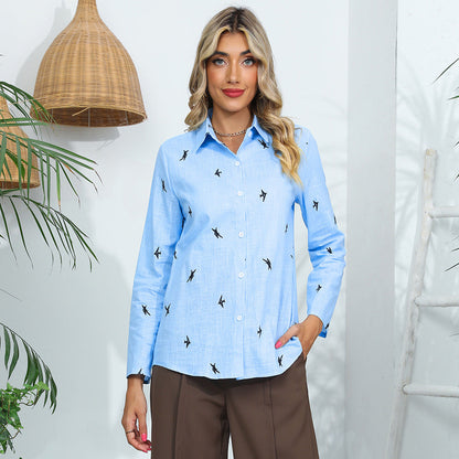 Damen Bluse mit Knotendetail und verspieltem Design - Eveloria