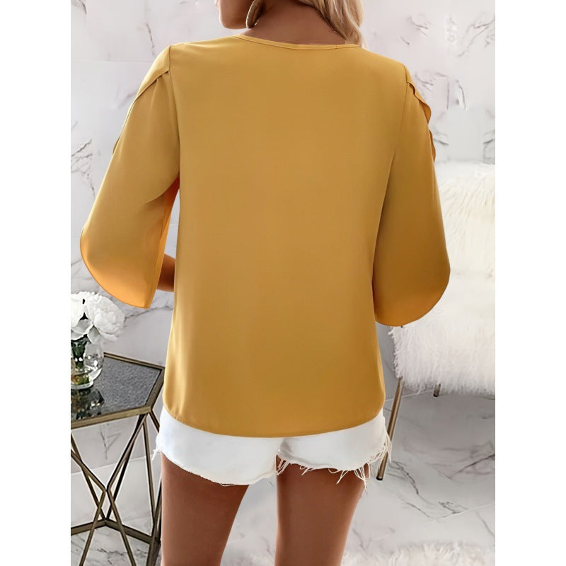 Eveloria Damenbluse Weit Schnitt Elegantes Design
