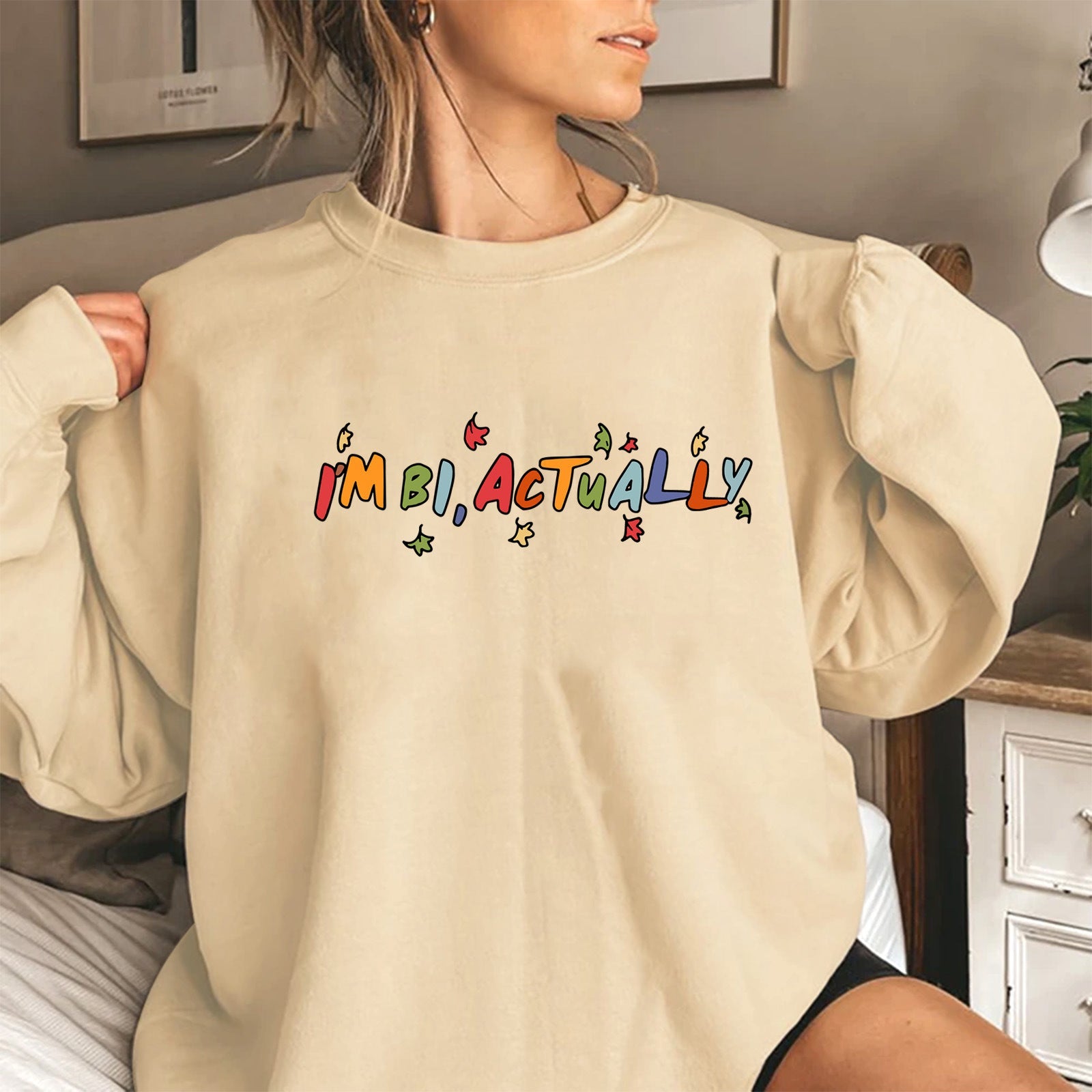 Damen Pullover Kreativer Druck Lässiger Schnitt Eveloria - Eveloria