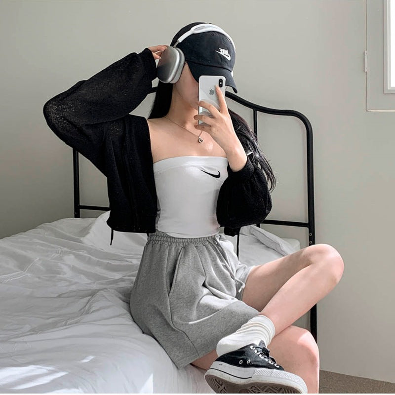 Damen Sportliche Kapuzenjacke Leichter Stoff Eveloria