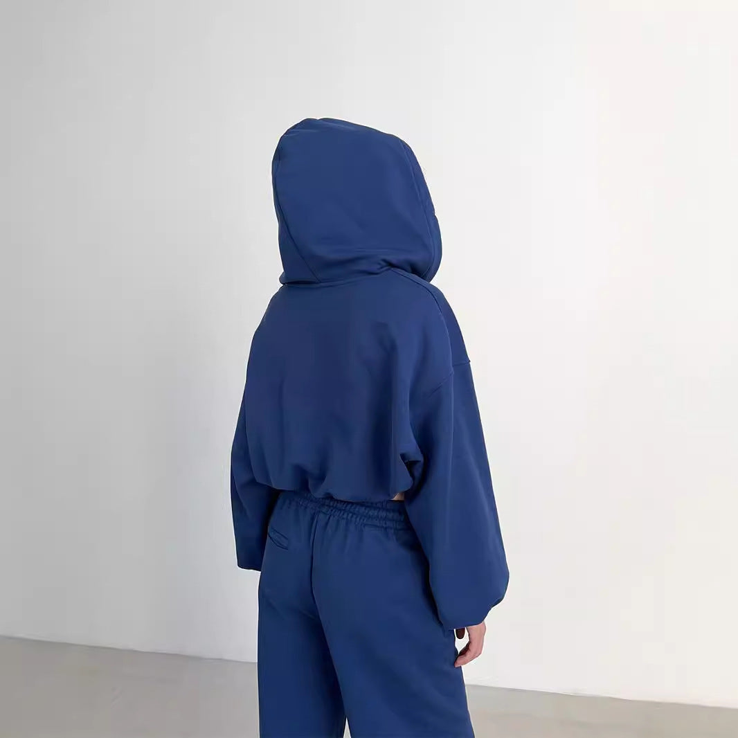 Damen Hoodie und Jogginghose Eveloria Baumwolle Bequem