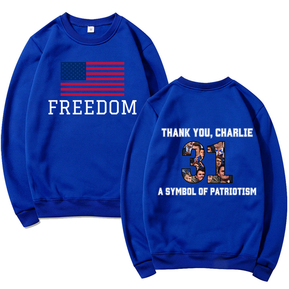 Damen Sweatshirt Softes Material Patriotisches Design Eveloria