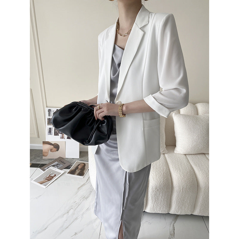 Damen Oversized-Jacke Längsärmelig Eveloria