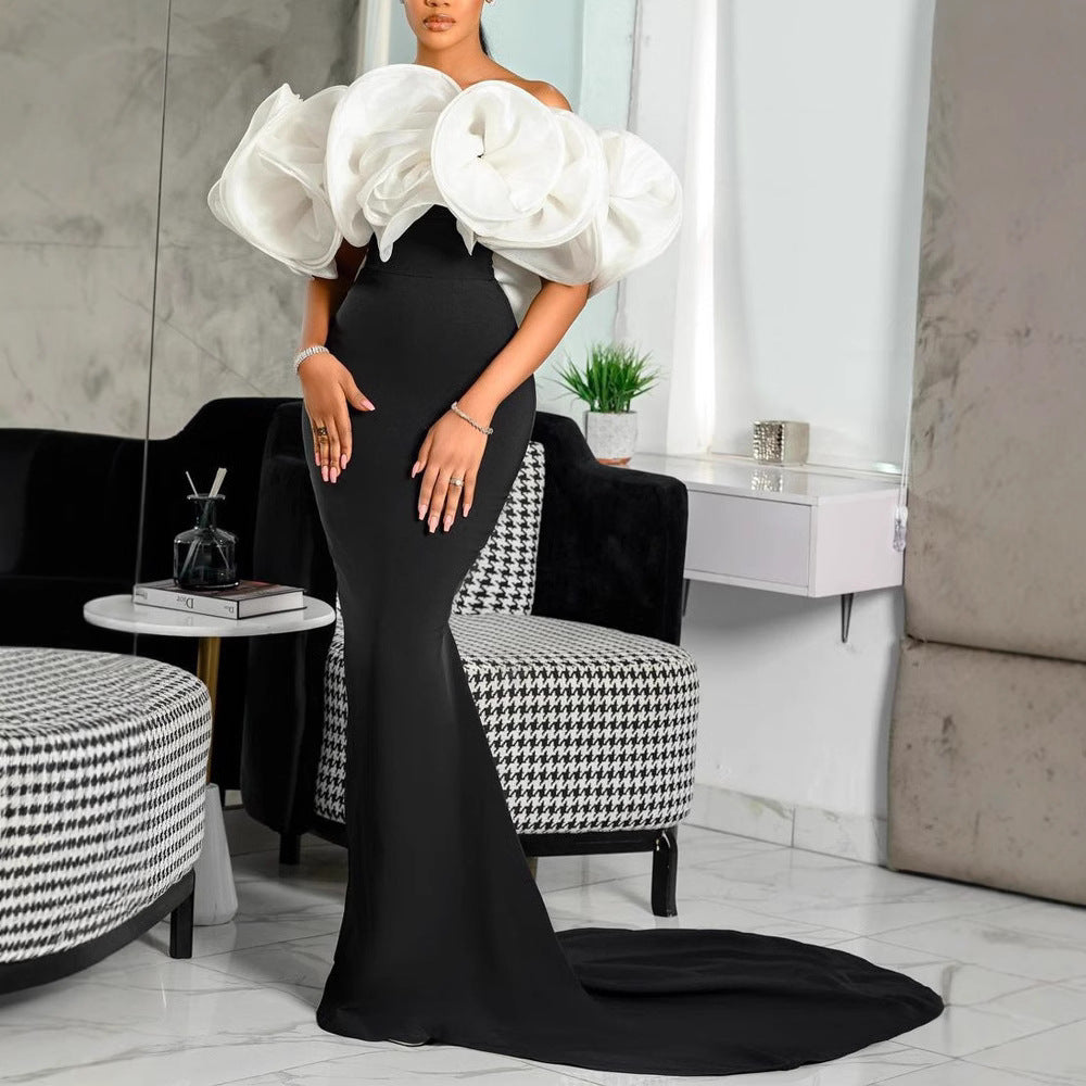 Damen Mermaid-Kleid Eveloria mit Statement-Oberteil