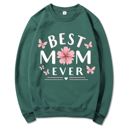 Damen Sweatshirt Floral Design Weiss