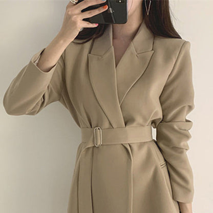 Damen Blazer mit Taillengürtel Eveloria
