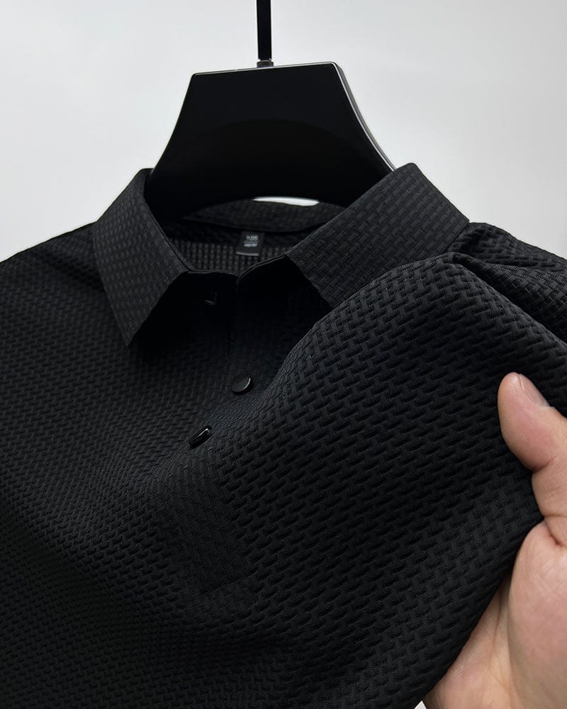Herren Polo-Shirt Strukturiert Lässig