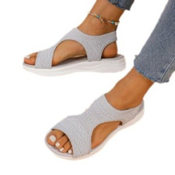 Damen Ergonomische Freizeit-Sandalen Elastisch Gepolstert Eveloria