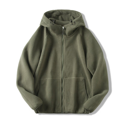 Damen Fleecejacke mit Kapuze und Taschen Eveloria