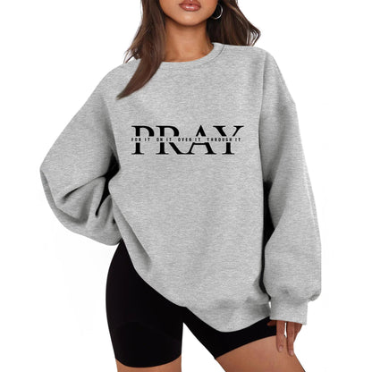 Damen Oversized Sweatshirt mit Aufdruck Eveloria