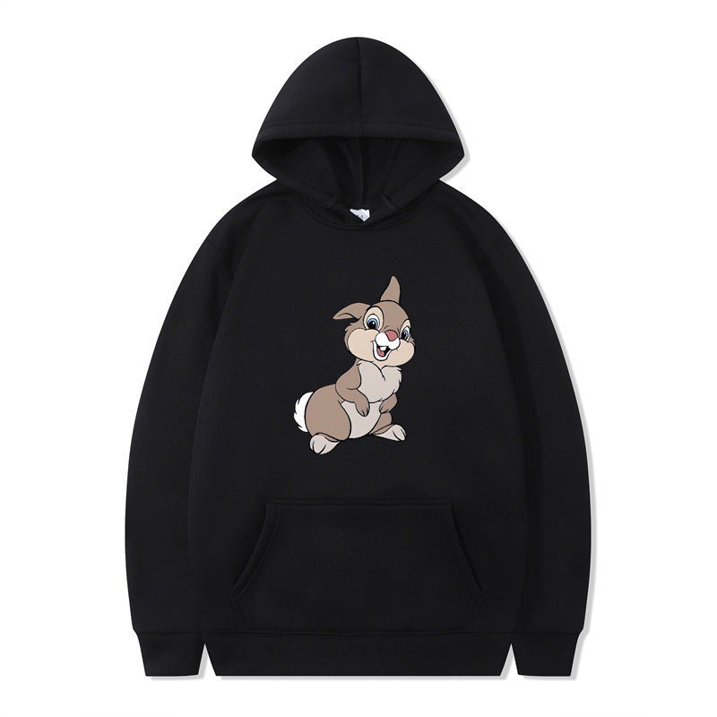 Damen Kapuzenpullover mit Hasen-Design und Kängurutaschen