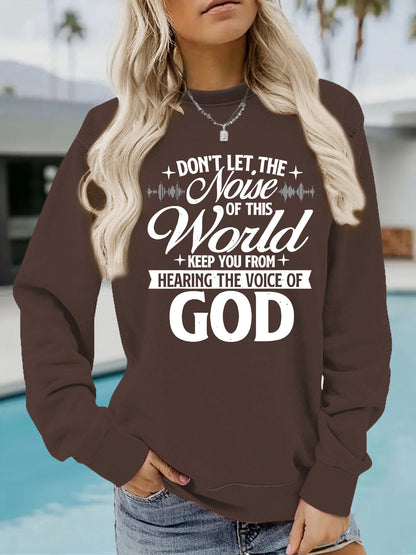 Damen Sweatshirt Bequem Mit Aufdruck Grau