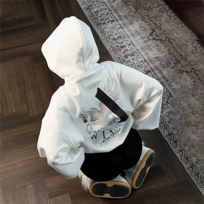 Damen Hoodie Urban Style Grafikdesign Eveloria