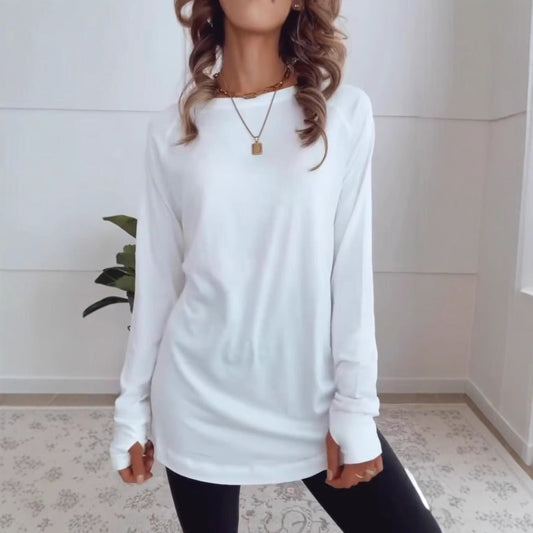 Damen Longsleeve-Oberteil aus Baumwolle Eveloria - Eveloria