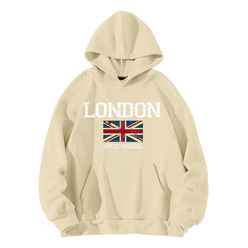 Damen Kapuzenpullover Urban Style Kängurutasche Gemütlich Grau