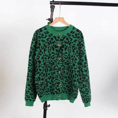 Damen Pullover Tierprint Lässig Eveloria