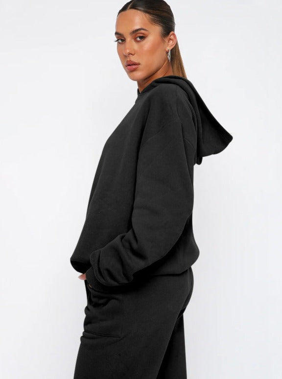 Damen Oversized Hoodie Jogger Set