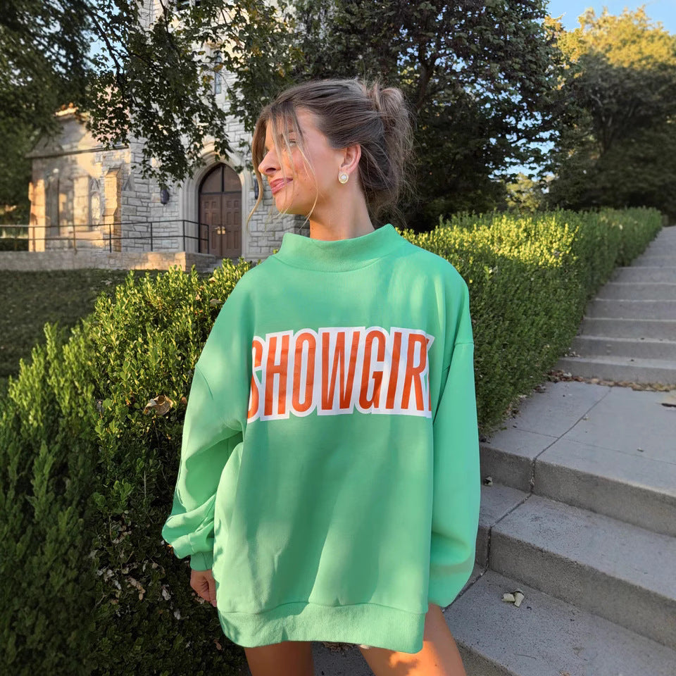 Damen Oversized Sweatshirt Grafikdruck Eveloria