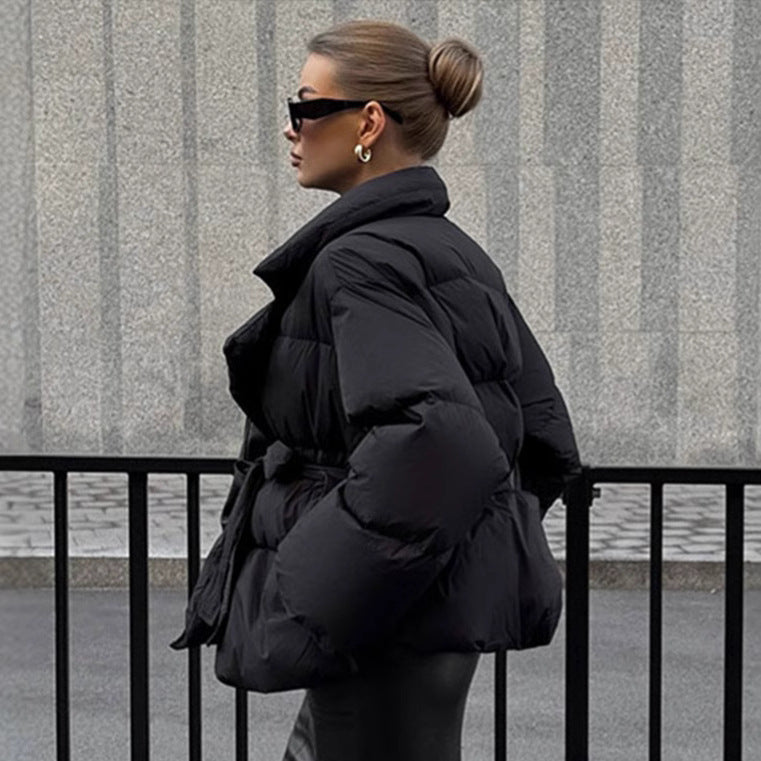 Damen Steppjacke mit Taillengürtel Eveloria
