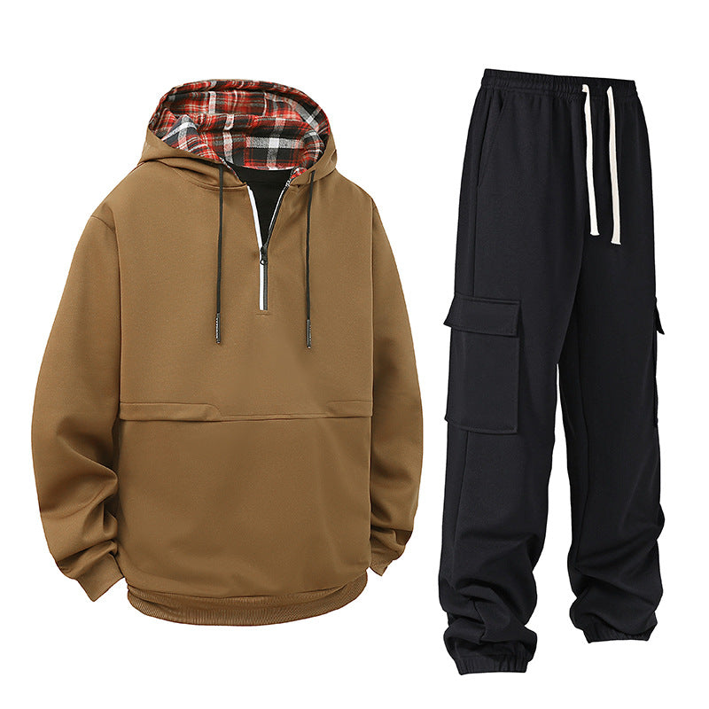 Herren Hoodie Set Modernes Freizeitset Cargo Hose Komfort