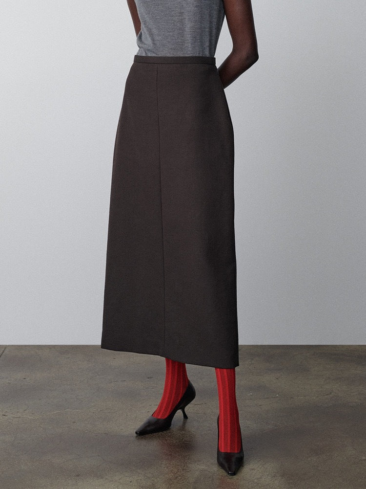 Damen Midirock Klassischer Schnitt Eveloria
