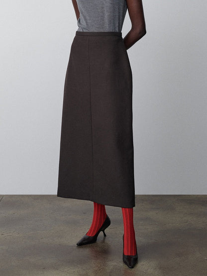 Damen Midirock Klassischer Schnitt Eveloria