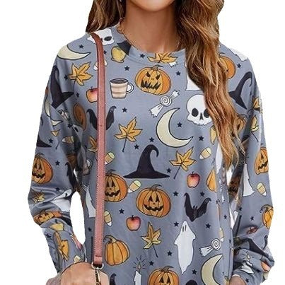 Damen Langarmshirt Herbstmotiv Eveloria