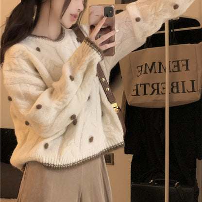 Damen Oversized Pullover Struktur Eveloria