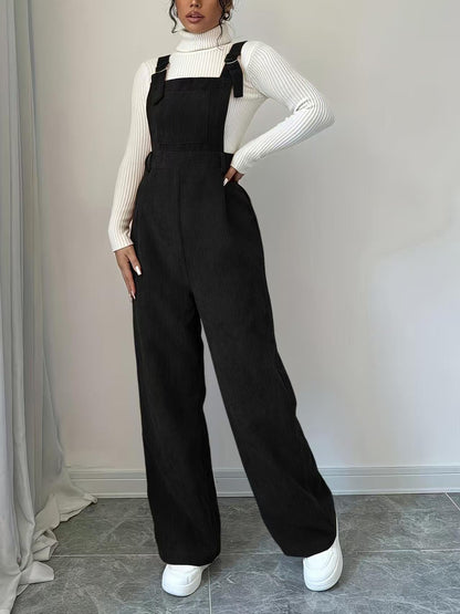 Damen Cord-Overall Lässig Geschnitten Eveloria