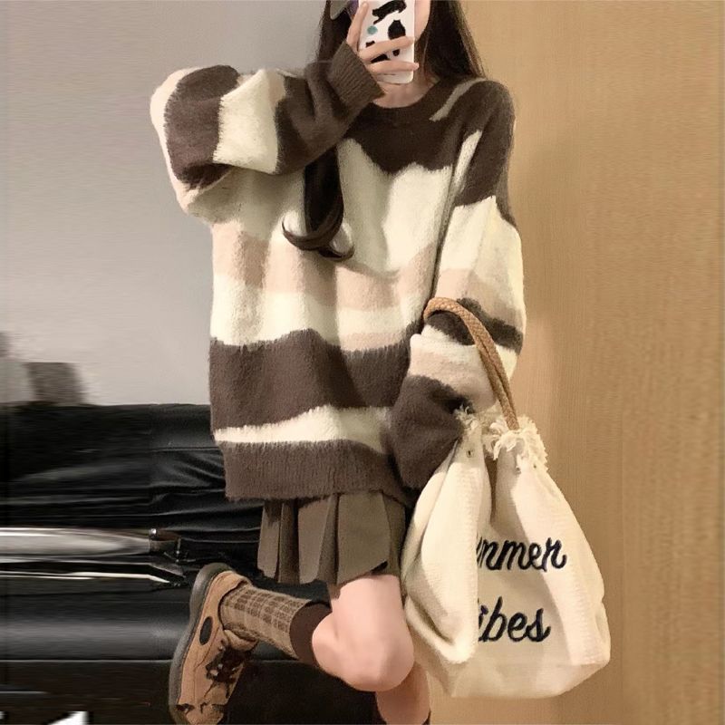 Damen Oversized-Pullover Kuschelig Moderner Farbverlauf Eveloria - Eveloria