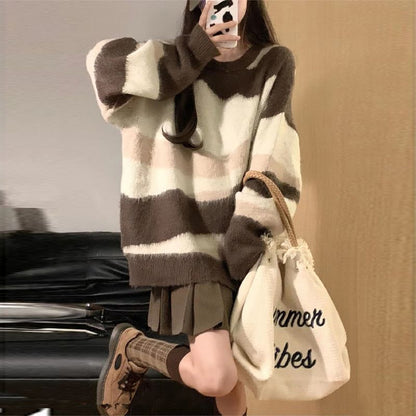 Damen Oversized-Pullover Kuschelig Moderner Farbverlauf Eveloria - Eveloria