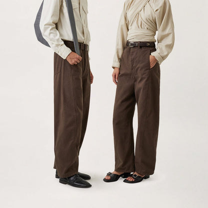Damen High-Waist-Hose mit Gürtel Eveloria - Eveloria