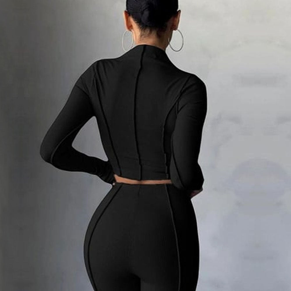 Damen Sportliches Set Langarm Eveloria