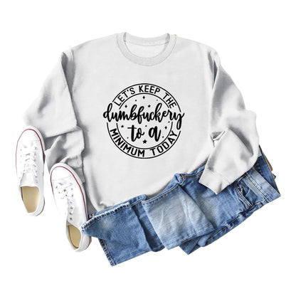 Damen Sweatshirt Motivierender Aufdruck Graffiti-Design Eveloria
