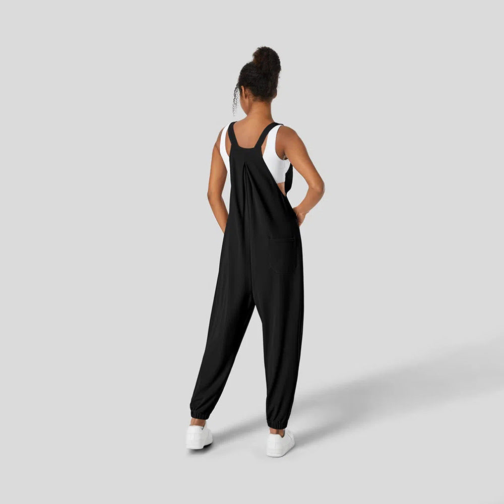 Damen Jumpsuit Lässig mit Taschen Eveloria