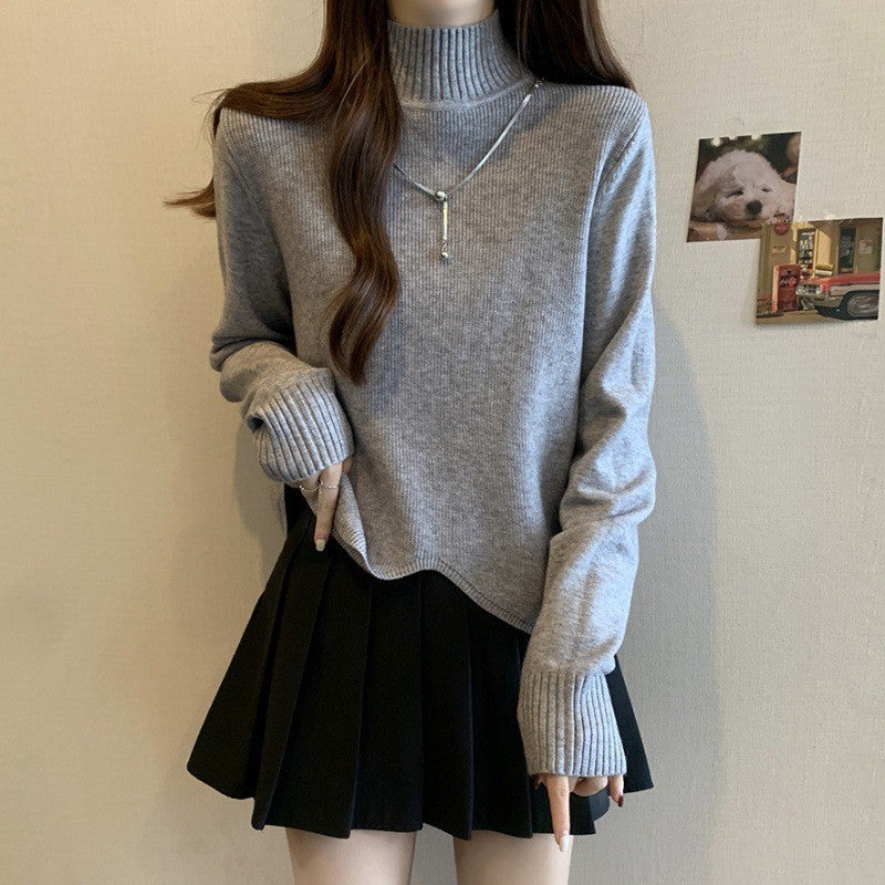 Damen Rollkragenpullover Lässiger Schnitt Eveloria