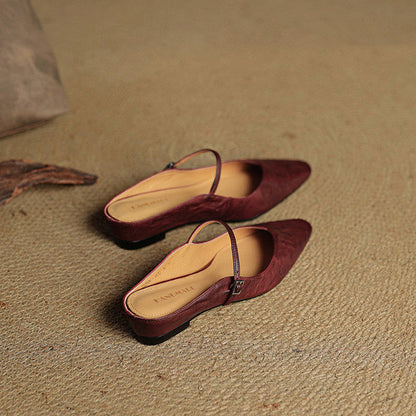 Damen Slipper Echtes Leder