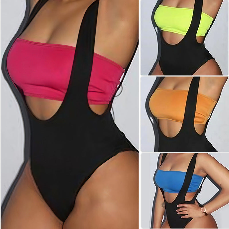 Damen Badeanzug Cut-Out-Design Verstellbare Träger Eveloria - Eveloria