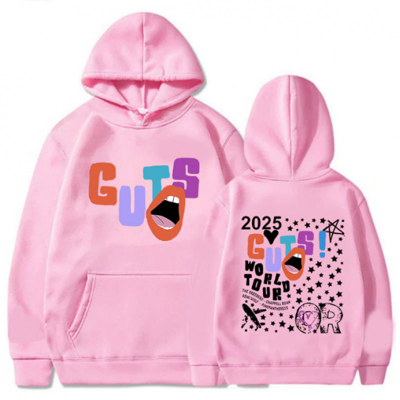 Damen Kapuzenpullover mit Grafikdruck und Tour-Print Eveloria
